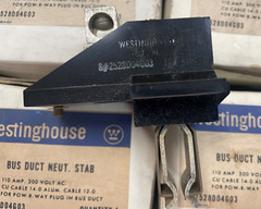 Westinghouse 2528D04G03 Bus Duct Neutral Stab 110A 300VAC (NOS)