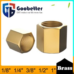 BSP Female Thread 1/8″ 1/4″ 3/8″ 1/2″ 1″ Brass Pipe Fitting Adapter DIY Coupler