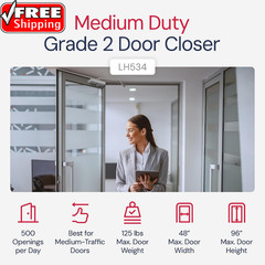 Medium Duty Commercial Automatic Door Closer – Surface-Mounted Auto Door Closer