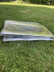 Reflective Insulation Silver / Aluminum Foil Bubble thermal wrap 14 ft L x 5’ W