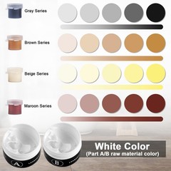 Tile, Granite and Marble Repair Kit(Color Match), 3.7 OZ Tub Fiberglass…