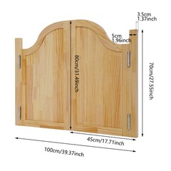 Modern Partition Door Log Color Swing Solid Wood Doorfor Shop Entrance Partition
