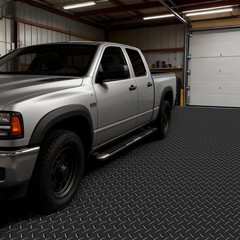 Garage Floor Roll, 4 x 7 ft Garage Flooring Mat, 2.2 mm Thickened PVC Diamond Pl
