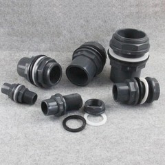 20-63mm ID UPVC BulkHead Fish Tank Fitting Water Pipe Joint Adapter Connector