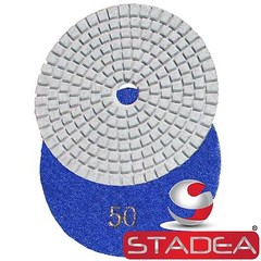 Diamond Polishing Pads 4″ Wet/Dry Granite Marble Concrete Stone 10PC Grit 50