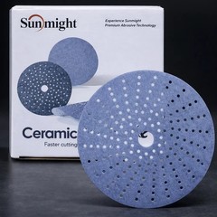 Sunmight USA Corporation 76511 Multi-Hole Grip Disc, 6 in Dia, Ceramic Film Abr