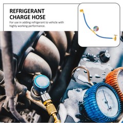 Air Conditioning Refrigerant Charging Hose with Gauge for Car 1/2 Thread