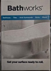 Bathworks Tub And Tile Chip Repair Kit 4 oz Bathtubs, Sinks, Tiles WHITE 2-Packs