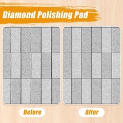 3 Pcs Diamond Hand Polishing Pads, 60 Grit Diamond Sanding Pad Reusable Sandi…