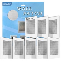 8Pcs 10 Inch Drywall Patch, Wall Repair Patches Wall Hole Repair Patch
