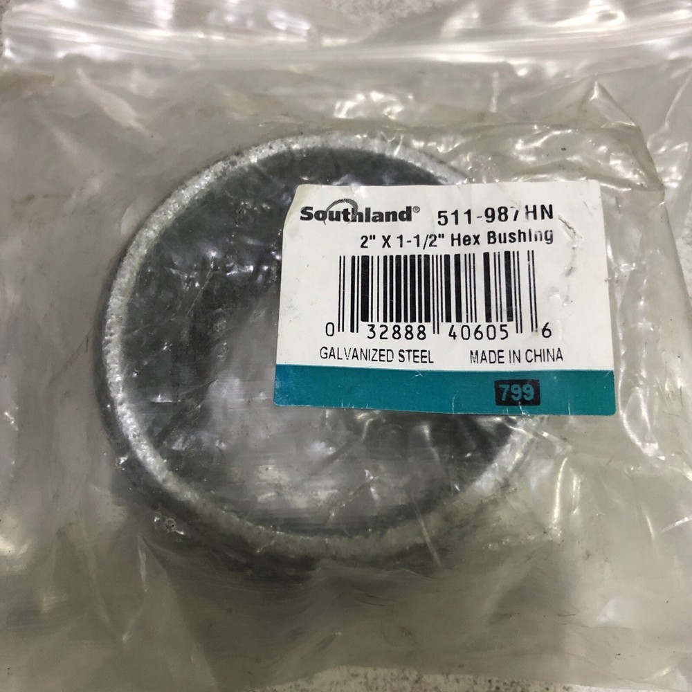 Southland 2 In. x 1-1/2 In. Hex Galvanized Bushing 511-987BG Southland