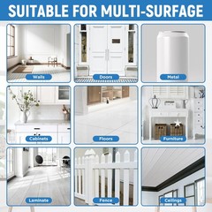 White Touch Up Paint High-Gloss Multi Surface Acrylic 30 ml,