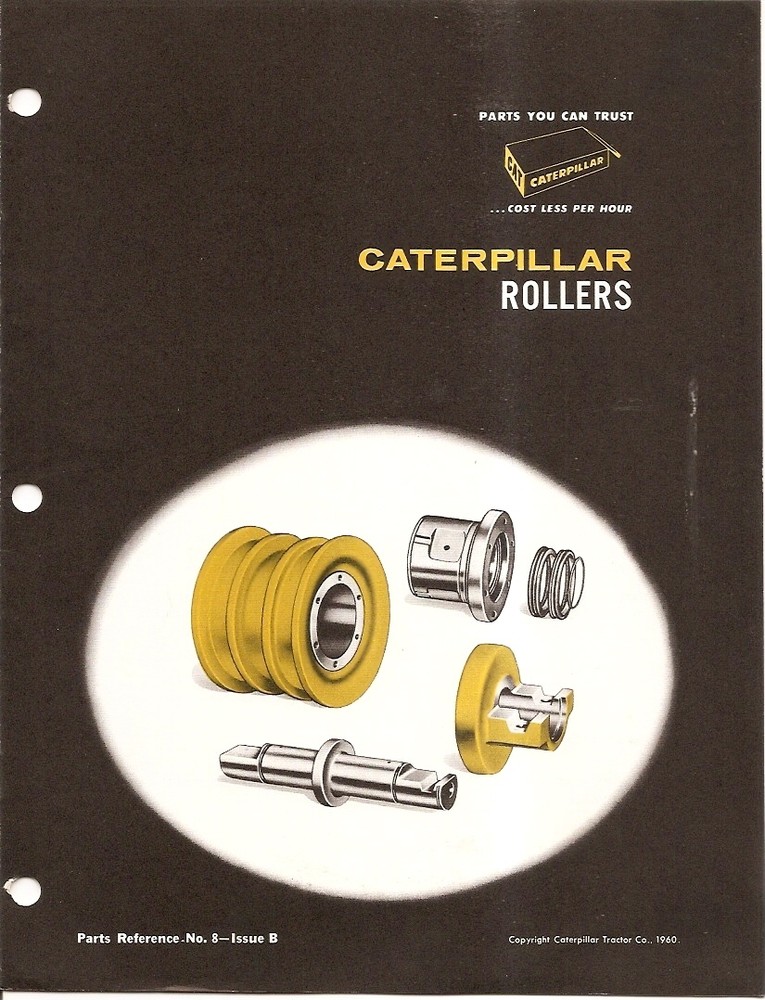 Equipment Brochure – Caterpillar – Track Carrier Rollers – B – 1960 (E1488)