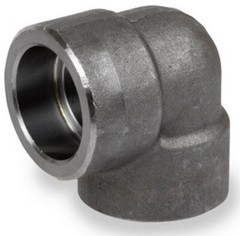 1″ 3000 lb. (3M) Socket Weld A105 Forged Steel 90-Degree Elbow Pipe Fitting