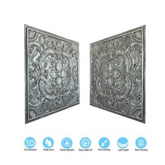 Embellished Ceiling Tiles Interior roof panels 24 x24in PL19 Antique tin 10pcs