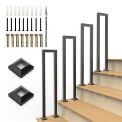Missyolo U-Shaped Staircase Handrails For Steps Industrial Hand Rail Floor
