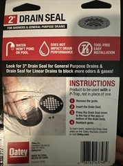 Oatey 43749 2″ Drain Seal General Purpose Showers Block Oder Gases Insects