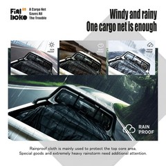 Cargo Net for Pickup Truck Bed,4′ x 6′ Stretches to 8′ x 12′ – Small Mesh Bun…
