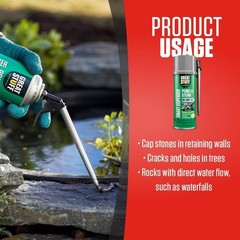 Great Stuff Smart Dispenser Pond Stone Sealant 12oz Waterproof Filler Black Foam
