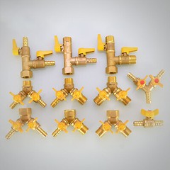 Water Shut-off Ball Valve 1/2″ or Plug Pipe Fittings Thread Connector For Hose