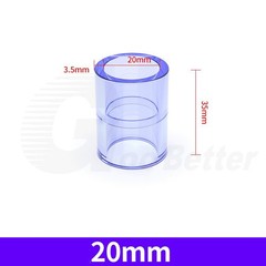 Clear PVC Pipe Straight Connector Adhesive Fittings ID 20/25/32/40/50/63 – 110mm