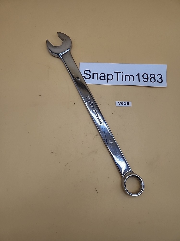 Sunex 991824M Full Polish V-Groove Combination Wrench 24m China