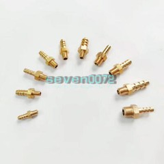 1PC Brass Hose Barb Fittings Metric Male Thread M4 M5 M6 M8 Barb Ф3~10mm