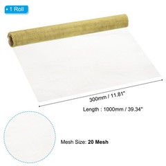 PATIKIL Brass Woven Wire Mesh Screen Roll 39×12, 20 20Mesh, Yellow