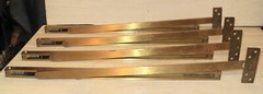 Vintage Brass Glynn-Johnson Heavy Duty Surface Mount Overhead Door Stop GJ 373