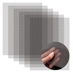 AMZDEPOT 6 Pack 12×8 Inch Stainless Steel Wire Mesh Screen for 8″x12″, black