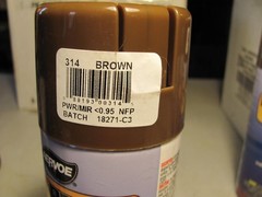6 12oz.cans of spray paint. Aervoe Rust Proof paint Brown for metal,wood,plastic