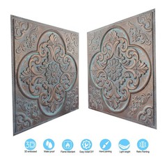 Decorative ceiling tile Emboss interior wall panel for Nightclub PL88 10Pcs