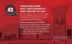 40′ x 100′ Firestone RubberGard 60-Mil EPDM Roofing Rubber