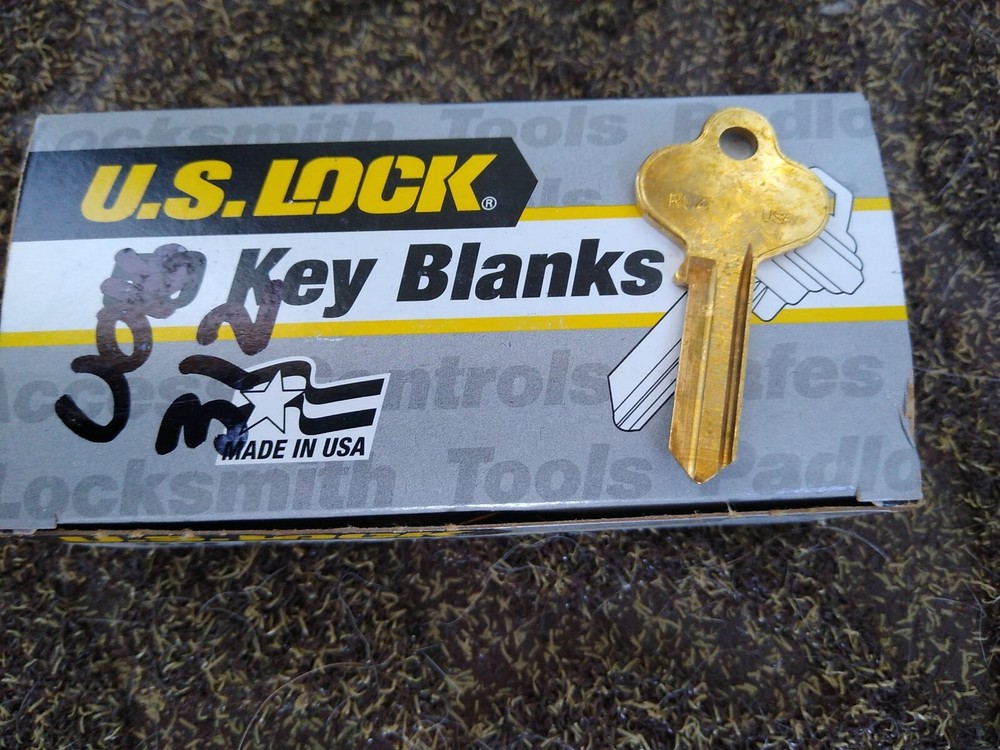 50-PACK US LOCK US21RU4 Blank Keys for Locksmiths Locks Brass New in Box