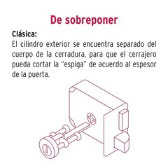 Truper 43582 / CS-70IB – Deadbolt, Left Rim Door Lock Set