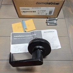 Dormakaba ETRIM8R23693 9000 Series Passage Lever Trim Black – Open Box