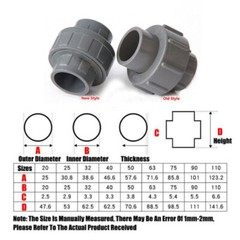 UPVC Demountable Union Pond Pipe Fitting – Solvent Weld Pump UV Connecter
