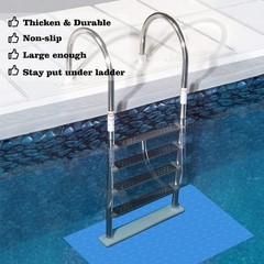Svepndic 36X36In Swimming Pool Ladder Mat Protective Swimming Pool Step Pad For