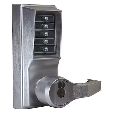 Simplex Ll1021c26d41 Mechanical Push Button Lockset, Satin Chrome, 1-3/8″ To