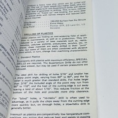 Premier Maintenance Drilling & Tapping Handbook Vtg 1986 USA