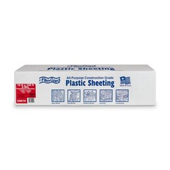 Film-Gard 626033 Construction Plastic Sheeting 10′ Width X 10’x100′, Clear