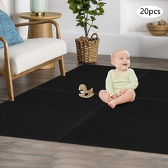 20 Pcs Square Carpet Peel and Stick Floor Carpet Self-Adhesive Carpet 60*60cm