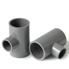 T Shape Reducer Tee PVC Pipe Connect Coupler Fitting Gray 25mmx20mm-200mmx160mm