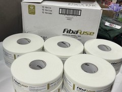 Case of 10 Rolls FibaFuse 2-1/16″ x 250′ White Paperless Drywall Joint Tape