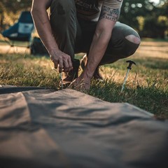 Gazelle Tents™, T4 Tent Footprint, 300D, Waterproof Ground Tarp, 4 Tack Do