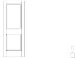 White Oak 2 Panel Raised Traditional Stain Grade Solid Core Interior Wood Doors