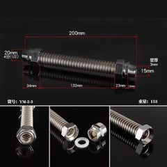 304 Stainless Steel Seamless welding Hose Fitting 1/2″ 3/4″ 1″ for air condition