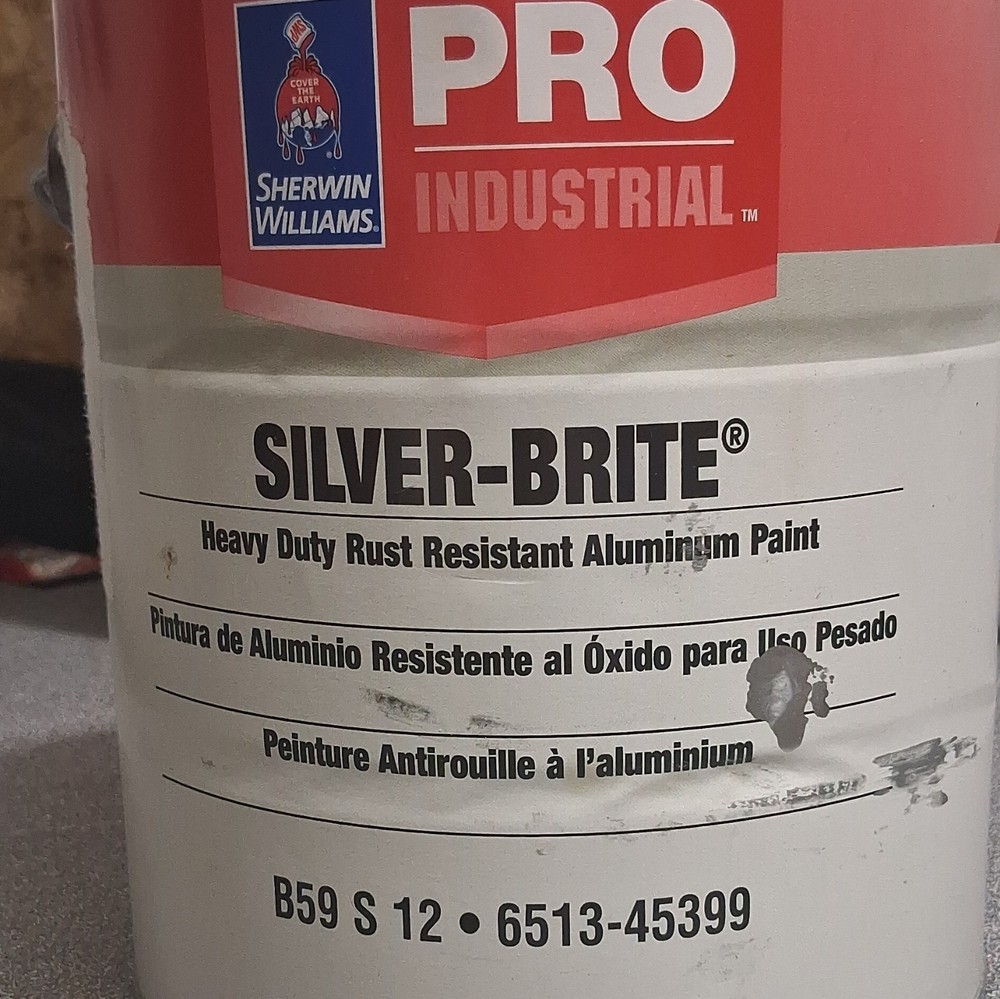 Sherwin-Williams Pro Industrial Silver-Brite Aluminum Paint Rust Resistant 1 gal