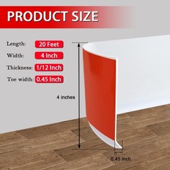 Vinyl Wall Base Baseboard Molding Trim 4″ Flexible Self Adhesive Rubber Wall …