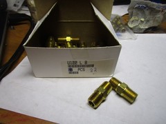 1/4NPT Brass Hex Nipple QTY 22